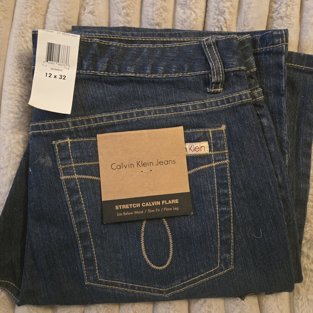 Calvin Klein Dark Blue Women's Boot Cut Jeans